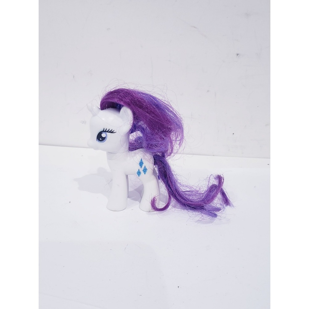 My Little Pony RARITY Unicorn 3" Brushable Figure G4 MLP 2010 Hasbro